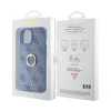 Guess iPhone 15 Hardcase hoesje - 4G - Met Ringhouder - Blauw9