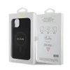 Guess iPhone 15 Hardcase hoesje - Magsafe Compatible - Saffiano - Zwart8