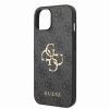 Guess iPhone 15 Plus Hardcase hoesje - 4G - Big Metal Logo - Grijs4