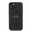 Guess iPhone 15 Plus Hardcase hoesje - Magsafe Compatible - Saffiano - Zwart2