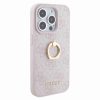 Guess iPhone 15 Pro Hardcase hoesje - 4G - Met Ringhouder - Roze3