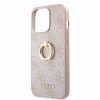 Guess iPhone 15 Pro Hardcase hoesje - 4G - Met Ringhouder - Roze4