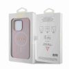 Guess iPhone 15 Pro Hardcase hoesje - Magsafe Compatible - Saffiano - Roze6