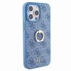 Guess iPhone 15 Pro Max Hardcase hoesje - 4G - Met Ringhouder - Blauw4