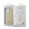 Guess iPhone 15 Pro TPU Back Cover hoesje - Glitter Glossy Script - Goud8