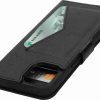 iPhone 13 - 14 Hoesje Premium Wallet Boekhoesje Eco Leer Magneet Sluiting Zwart Mobiparts5