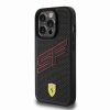 Ferrari iPhone 15 Pro Hardcase Backcover Perforated - Zwart1