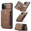 Iphone-11 ProMax-Caseme Wallet Back Covertelefoonhoesje-met-portemonnee-Brown-1-Cityhoesje.nl