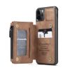 Iphone-11 ProMax-Caseme Wallet Back Covertelefoonhoesje-met-portemonnee-Brown-2-Cityhoesje.nl