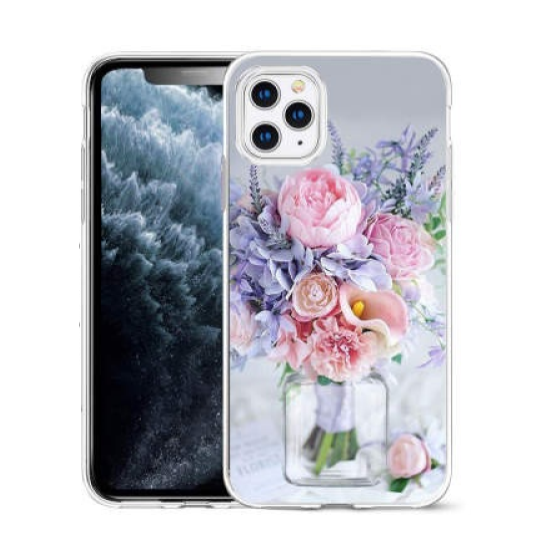 Iphone-14 Pro Max-Backcase- Bloemen-Rooz Paars-1-Cityhoesje.nl