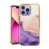 CaseMania-Marmer Backcover-Iphone 15 Pro-Paars-7-Cityhoesje.nl