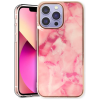 CaseMania-Marmer Backcover-Iphone 15 Pro-Roze-8-Cityhoesje.nl