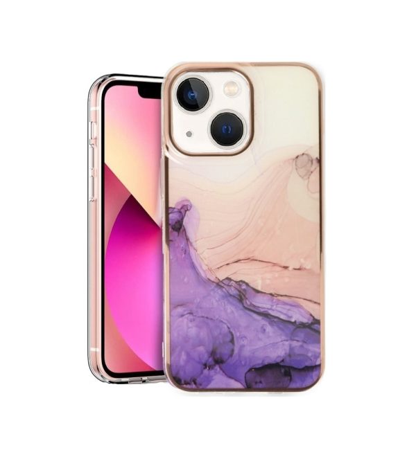 Casemania - Backcover iPhone 15 – Marmer Paars