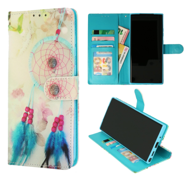 Cityhoesje-Bookcase-Samsung Galaxy A24-Droomvanger Blauw