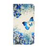 Samsung A24 4G-Bookcase Print-Vlinder Blauw-2-Cityhoesje.nl