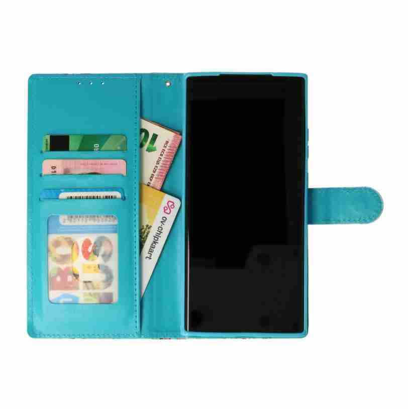 Samsung S24-Bookcase Print- Dromenvanger Wit-3-Cityhoesje.nl