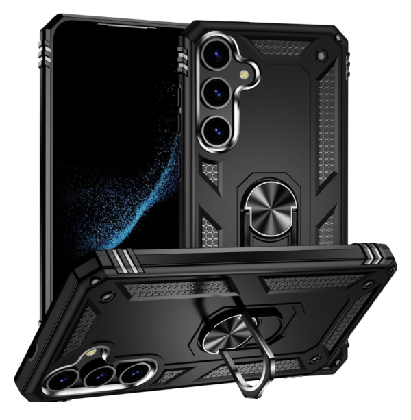 Cityhoesje-Kickstand - Ring BackCover - Geschikt voor Samsung S24-S25