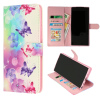 Samsung S24 Plus-Bookcase Print-Bloemen en Vlinders-1-Cityhoesje.nl
