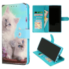 Samsung S24 Ultra-Bookcase Print-Kittens Wit-1-Cityhoesje.nl