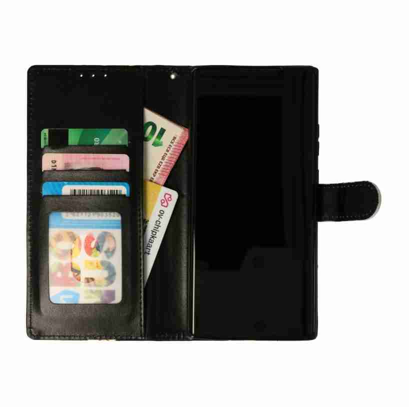 Samsung S24 Ultra-Bookcase Print-Marmer Blauw-3-Cityhoesje.nl