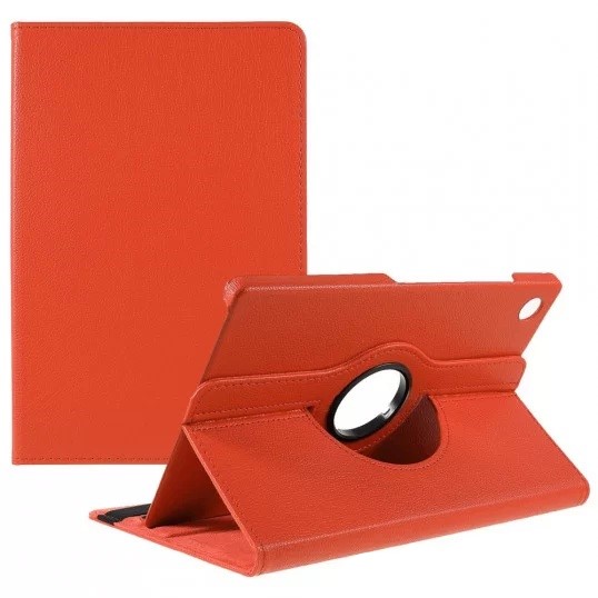Samsung Tab A9-Draaibaar case-Oranje-1-Cityhoesje.nl