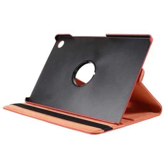 Samsung Tab A9-Draaibaar case-Oranje-3-Cityhoesje.nl