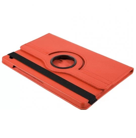 Samsung Tab A9-Draaibaar case-Oranje-5-Cityhoesje.nl