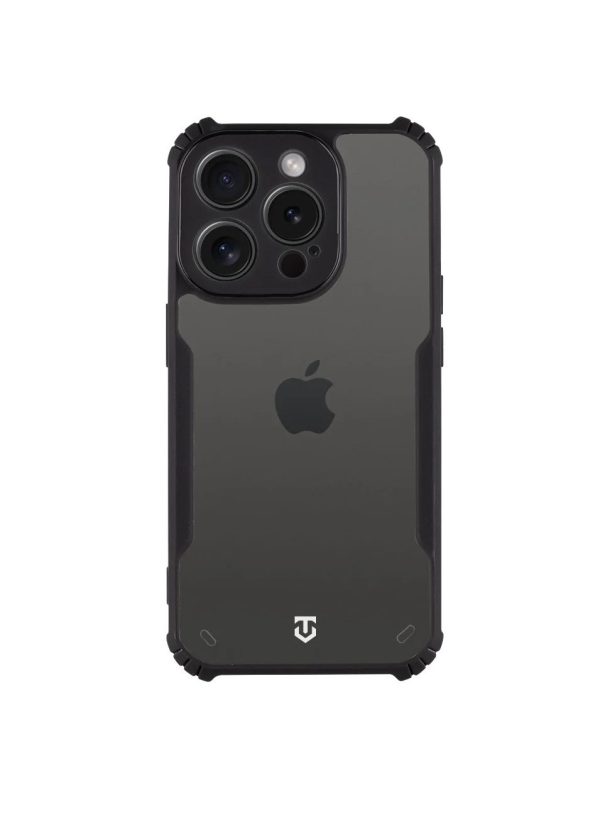 Tactical - iPhone 15 Pro - Antischock - BackCover - Transparant Zwart