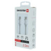 Swissten USB-C naar USB-C Kabel voor Samsung, Apple iPhone 15 & iPad - 2M - Zilver - Thumbnail Image 5