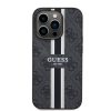 Guess iPhone 15 Pro Backcover hoesje 4G printed stripes - Zwart8