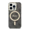 Guess iPhone 15 Pro Backcover hoesje Magsafe IML 4G - Zwart