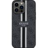 Guess iPhone 15 ProMax- Backcover hoesje 4G printed stripes - Zwart - 4 - Cityhoesje.nl