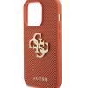 Guess iPhone 15 ProMax- Backcover hoesje Perforated 4G - glitter - Oranje 5 - Cityhoesje.nl