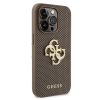 Guess iPhone 15 ProMax- Backcover hoesje Perforated 4G - glitter - Taupe - 3 - Cityhoesje.nl