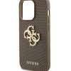 Guess iPhone 15 ProMax- Backcover hoesje Perforated 4G - glitter - Taupe - 5 - Cityhoesje.nl