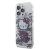 Hello Kitty iPhone 15 Pro Max TPU Back Cover hoesje - Graffiti Kitty on bricks - Wit1