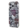 Hello Kitty iPhone 15 Pro Max TPU Back Cover hoesje - Graffiti Tags - Wit1