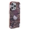 Hello Kitty iPhone 15 Pro TPU Back Cover hoesje - Graffiti Tags - Roze4