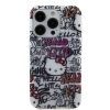 Hello Kitty iPhone 15 Pro TPU Back Cover hoesje - Graffiti Tags - Wit2