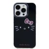Hello Kitty iPhone 15 Pro TPU Back Cover hoesje - Kitty Face - Zwart2