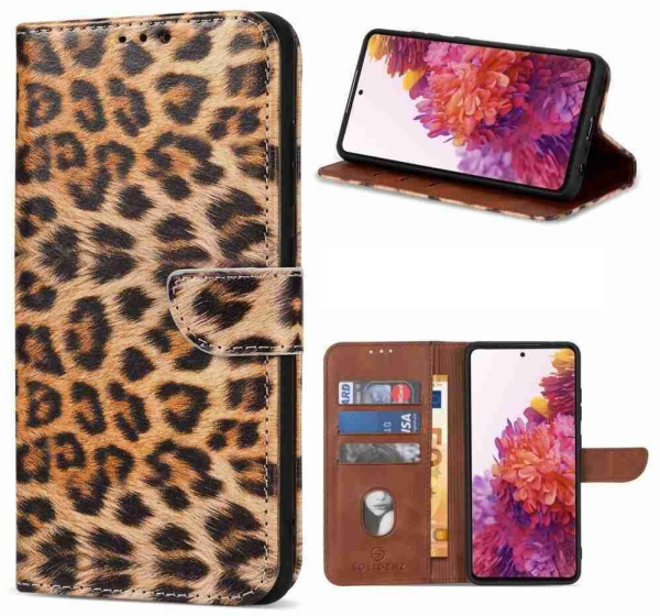 Solidenz - Backcover - Geschikt voor - Samsung S23 FE - Print Luipaard