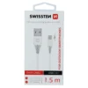 Swissten - Outdoor Type - C USB Data Cable - 1.5m - 9mm - Fast Charger - White - Thumbnail Image 1