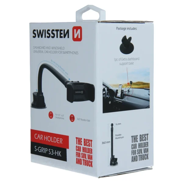 Swissten S-Grip S3-HK Universal Car Holder- Black