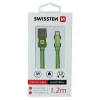 Swissten Textile Lightning Cable - 71523207 - 1.2m - Green