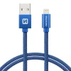 Swissten Textile Lightning Cable - 71523208 - 1.2m - Blue5