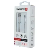 Swissten Textile Lightning Cable - 71523303 - 2m - Silver7