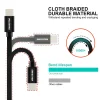 Swissten Textile Type-C to Type-C Cable - 2m - Zwart - 4 - Cityhoesje.nl