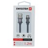 Swissten-Textile-USB C-MFI-Lightning-Cable-1.2m-Grijs-2-Cityhoesje