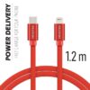 Swissten-Textile-USB-C-MFI-Lightning-Cable-1.2m-Rood-1-Cityhoesje