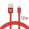 Swissten-Textile-USB-MFI-Lightning-Cable-1.2m-Rood-1-Cityhoesje